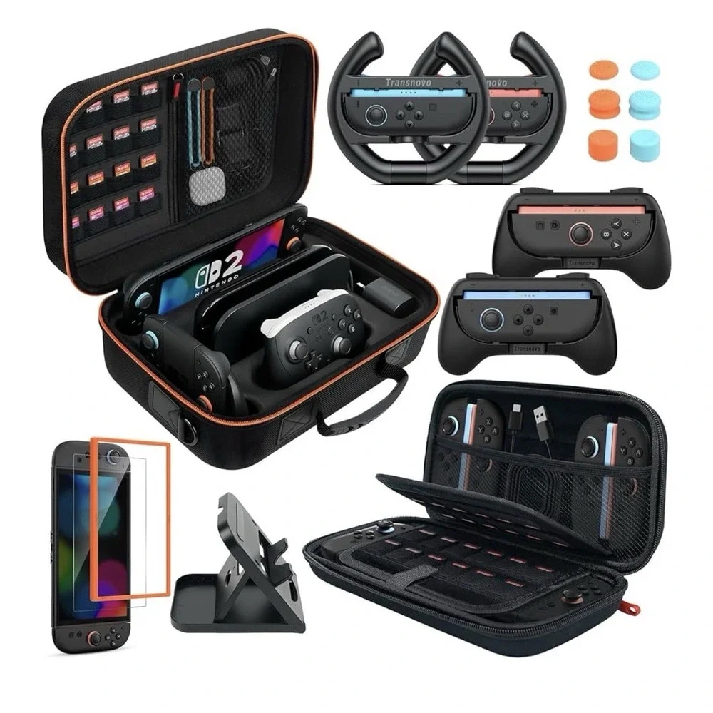 14 In 1 Accessories Bundle Compatible With Nintendo Switch 2025 Large Hard Switc